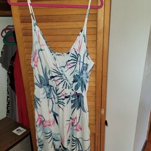 Tropical white dress